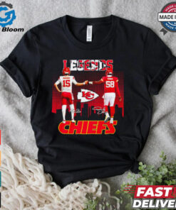 Kansas City Chiefs Mahomes and Thomas skyline shirt