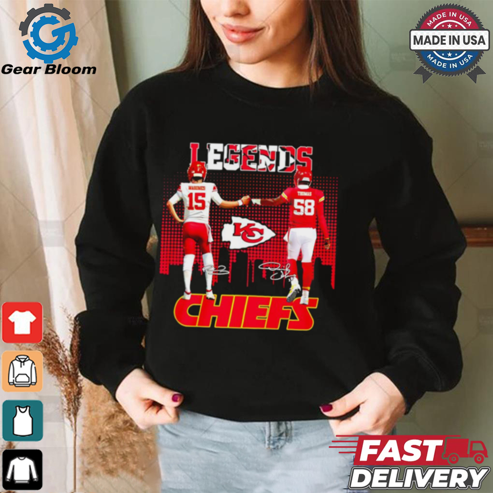 Kansas City Chiefs Mahomes and Thomas skyline shirt Kansas City Chiefs Mahomes and Thomas skyline shirt