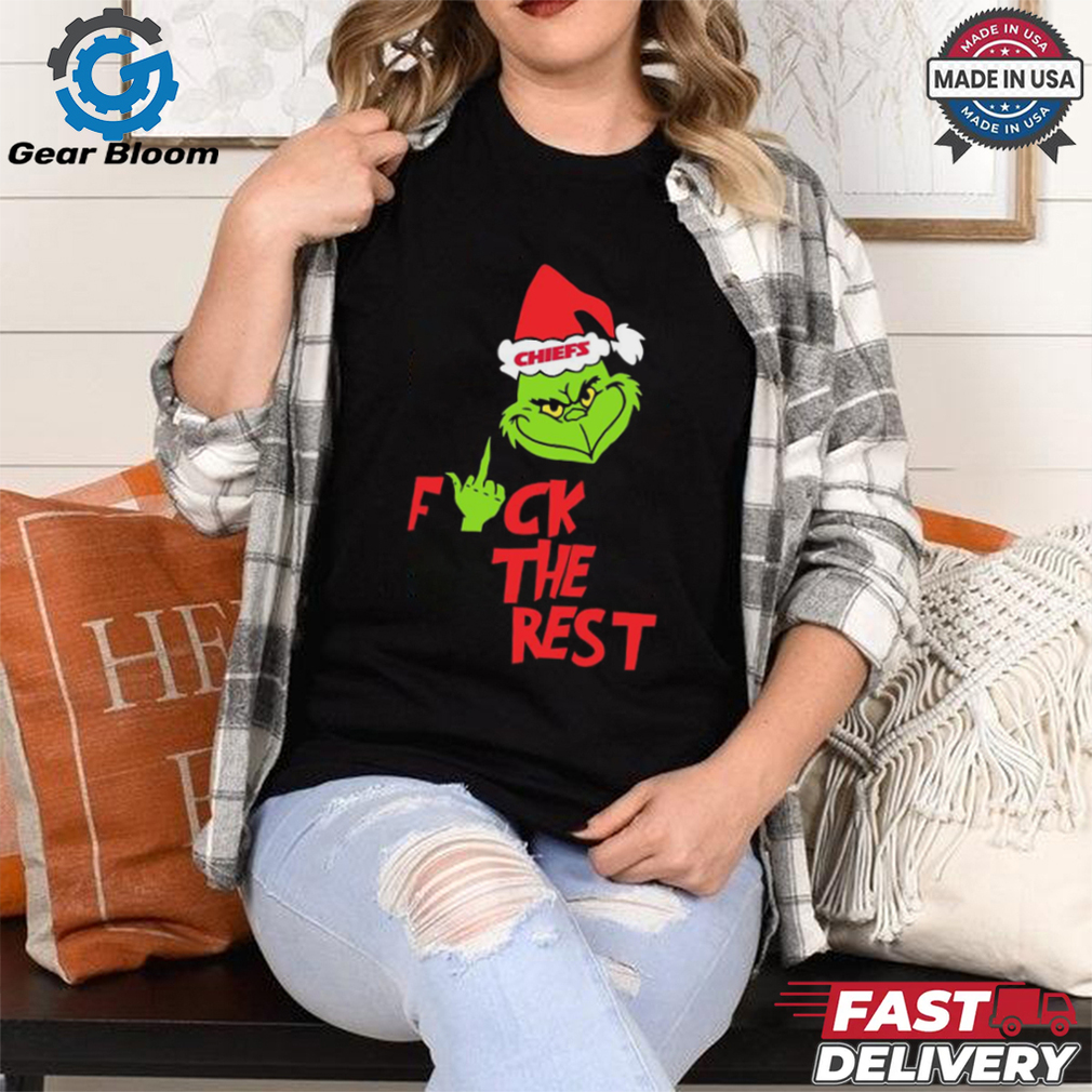 Kansas City Chiefs Santa Grinch Fuck The Rest Christmas 2024 Shirt Kansas City Chiefs Santa Grinch Fuck The Rest Christmas 2024 Shirt