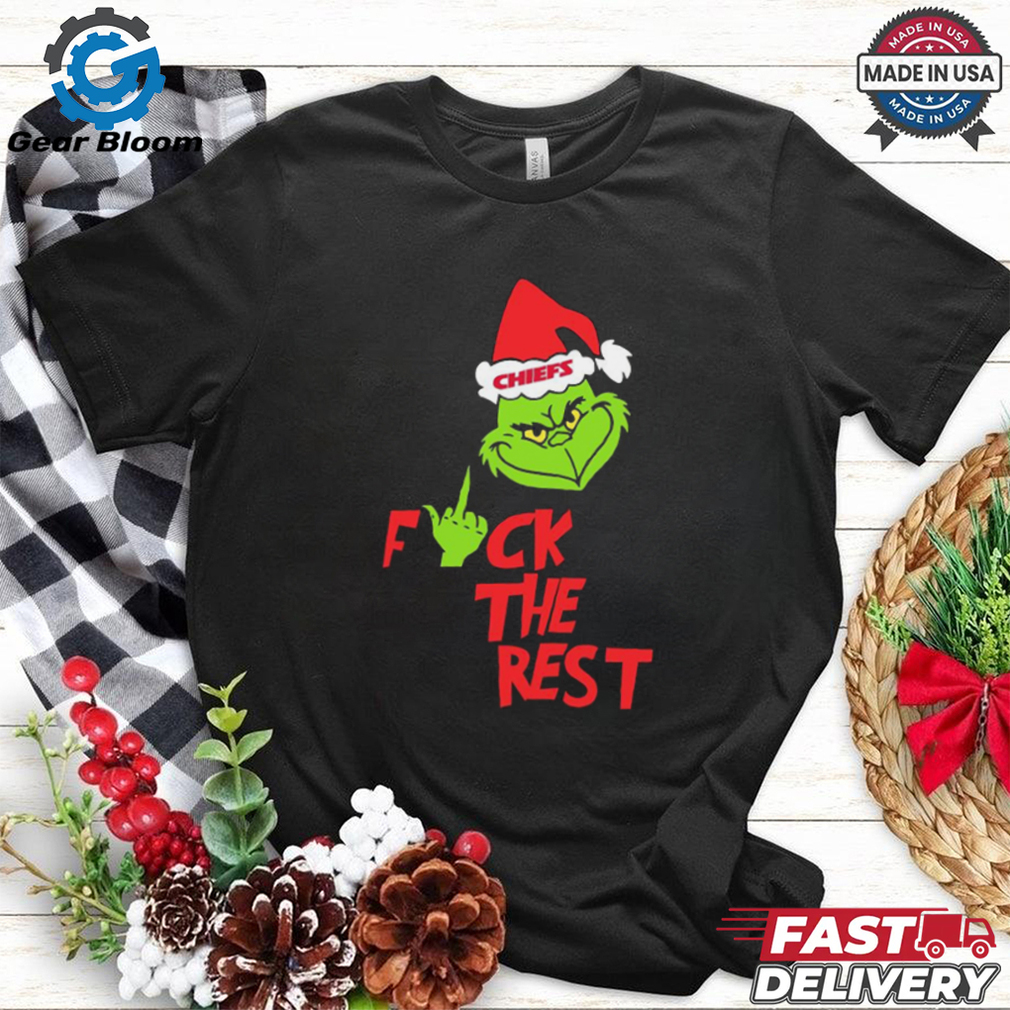 Kansas City Chiefs Santa Grinch Fuck The Rest Christmas 2024 Shirt Kansas City Chiefs Santa Grinch Fuck The Rest Christmas 2024 Shirt