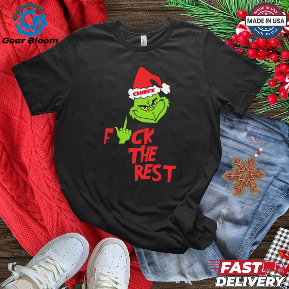 Kansas City Chiefs Santa Grinch Fuck The Rest Christmas 2024 Shirt Kansas City Chiefs Santa Grinch Fuck The Rest Christmas 2024 Shirt