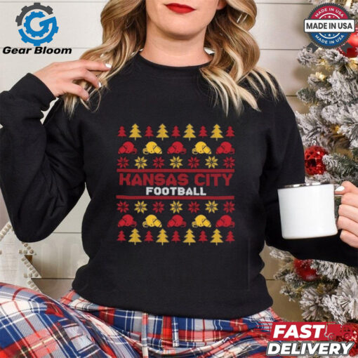 Kansas City Football Pattern Christmas Shirt