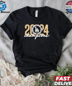LA Dodgers 2024 MLB World Series Champions circle logo shirt