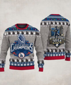 LA Dodgers World Series 2024 Ugly Christmas Sweater