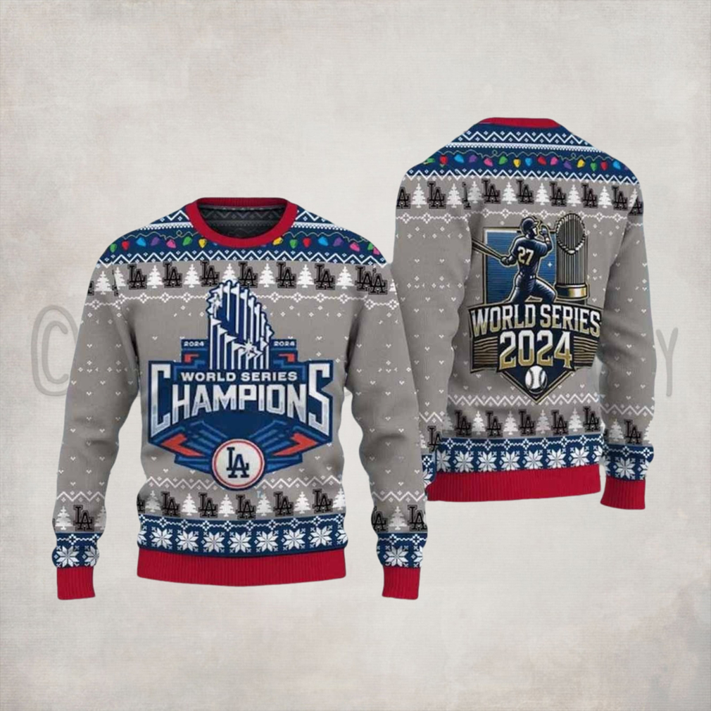 LA Dodgers World Series 2024 Ugly Christmas Sweater LA Dodgers World Series 2024 Ugly Christmas Sweater