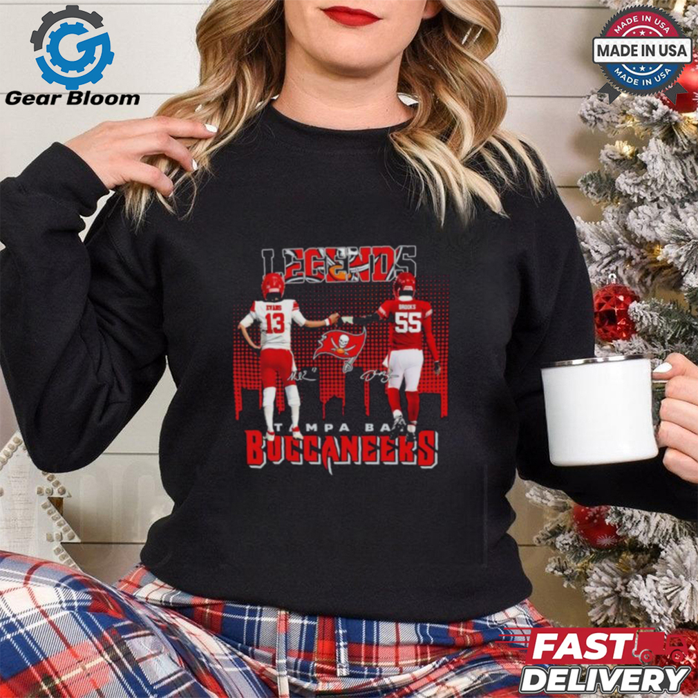 Legends Mike Evans And Derrick Brooks Tampa Bay Buccaneers Shirt Legends Mike Evans And Derrick Brooks Tampa Bay Buccaneers Shirt
