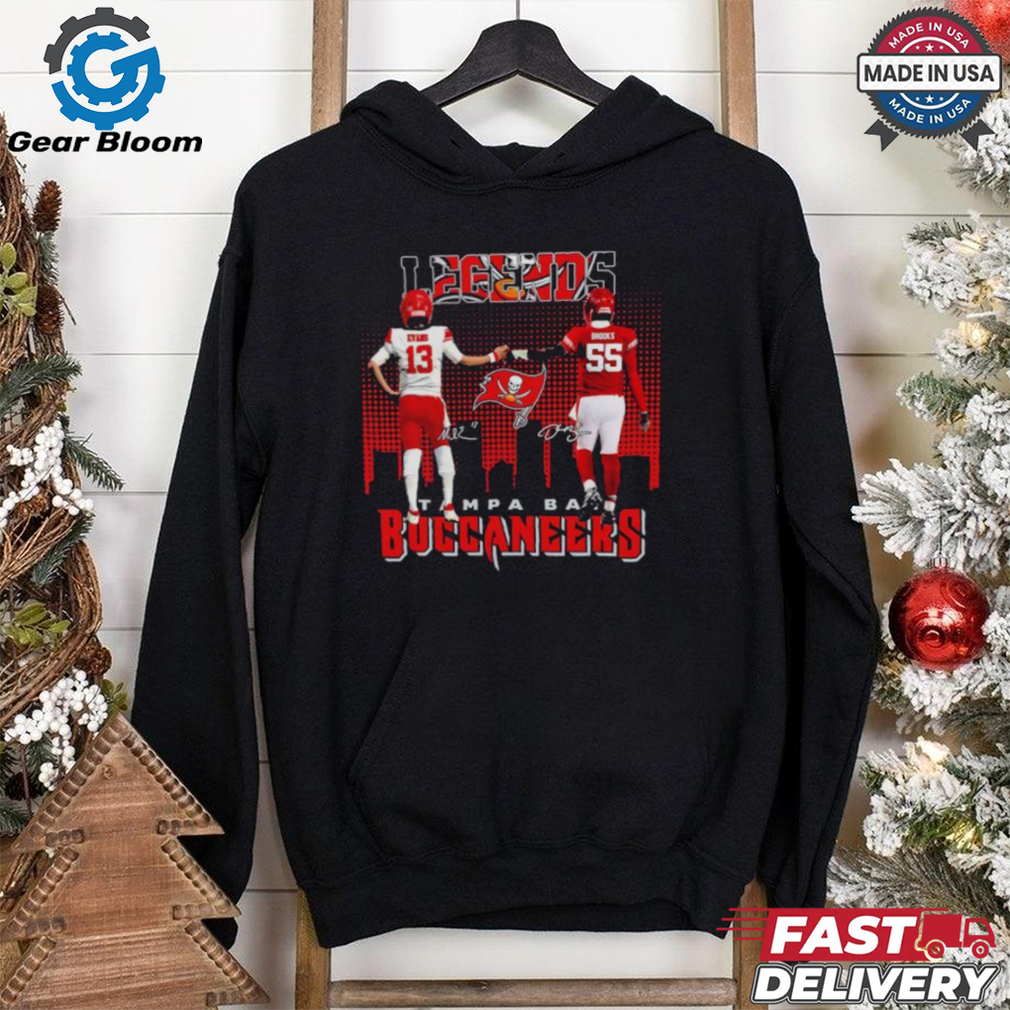 Legends Mike Evans And Derrick Brooks Tampa Bay Buccaneers Shirt Legends Mike Evans And Derrick Brooks Tampa Bay Buccaneers Shirt