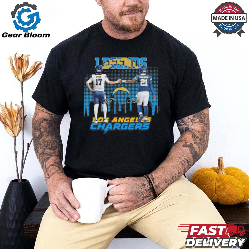 Legends Philip Rivers And Ladainian Tomlinson Los Angeles Chargers Shirt Legends Philip Rivers And Ladainian Tomlinson Los Angeles Chargers Shirt