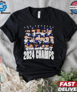 Los Angeles Baseball 2024 World Champs team players cartoon shirt