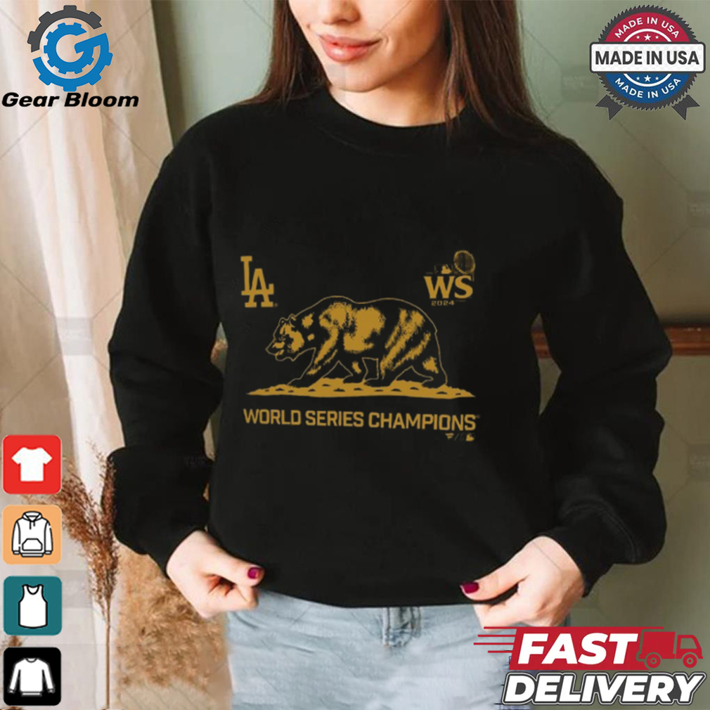 Los Angeles Dodgers 2024 World Series Champions Cali Bear T Shirt Los Angeles Dodgers 2024 World Series Champions Cali Bear T Shirt