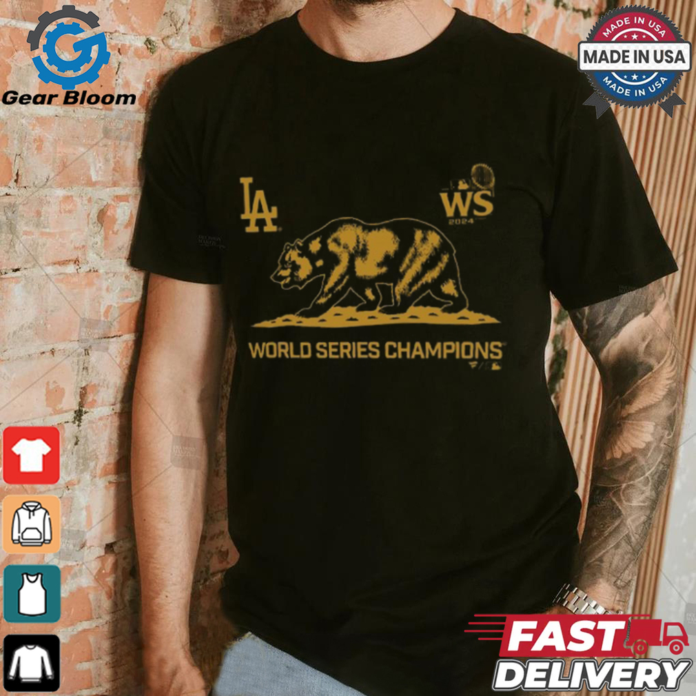 Los Angeles Dodgers 2024 World Series Champions Cali Bear T Shirt Los Angeles Dodgers 2024 World Series Champions Cali Bear T Shirt