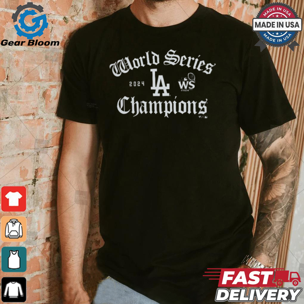 Los Angeles Dodgers 2024 World Series Champions Old English T Shirt Los Angeles Dodgers 2024 World Series Champions Old English T Shirt