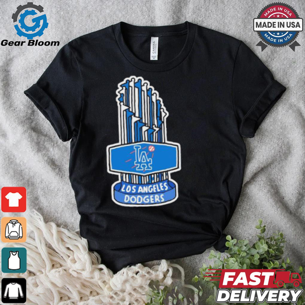 Los Angeles Dodgers 2024 World Series Champions trophy art shirt Los Angeles Dodgers 2024 World Series Champions trophy art shirt