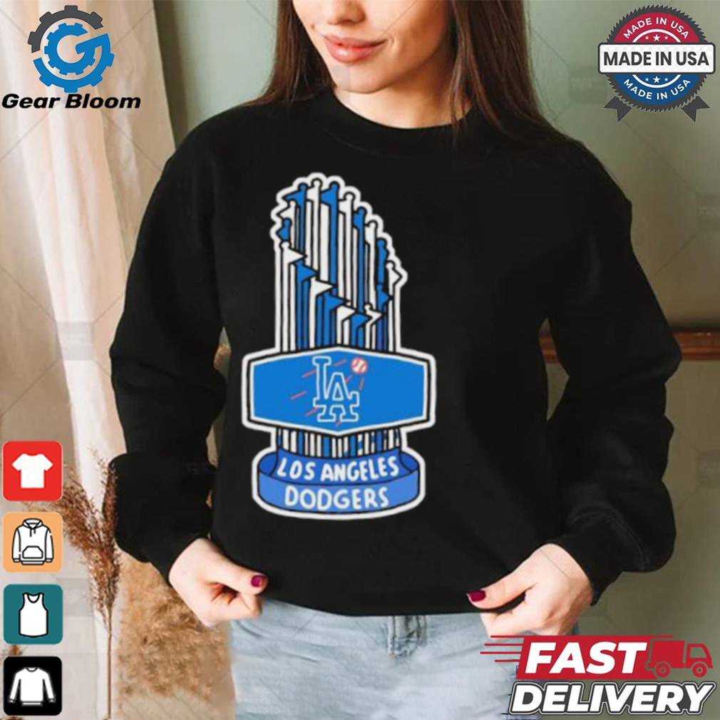 Los Angeles Dodgers 2024 World Series Champions trophy art shirt Los Angeles Dodgers 2024 World Series Champions trophy art shirt