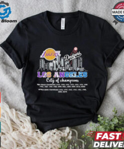 Los Angeles Dodgers Los Angeles Lakers LA City Of Champions 2024 T Shirt