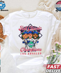 Los Angeles Dodgers Throwback Fall Classic Champions caricature shirt