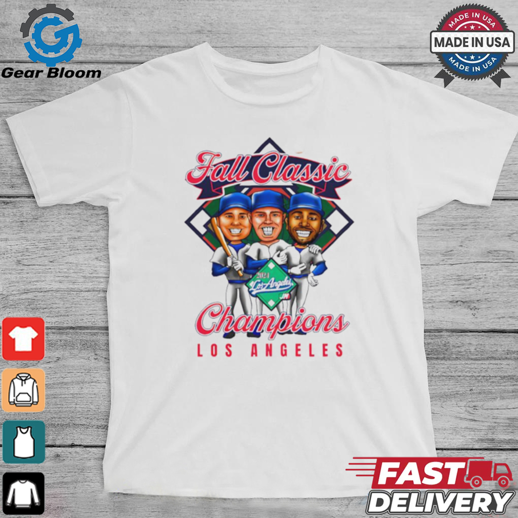 Los Angeles Dodgers Throwback Fall Classic Champions caricature shirt Los Angeles Dodgers Throwback Fall Classic Champions caricature shirt