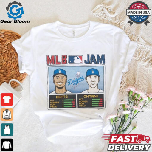 MLB Jam Dodgers Betts and Ohtani 2024 World Series Champions Los Angeles Dodgers Shirt
