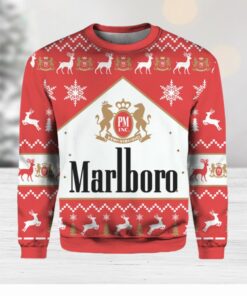 Marlboro Black Menthol Cigarette Ugly Christmas Sweater