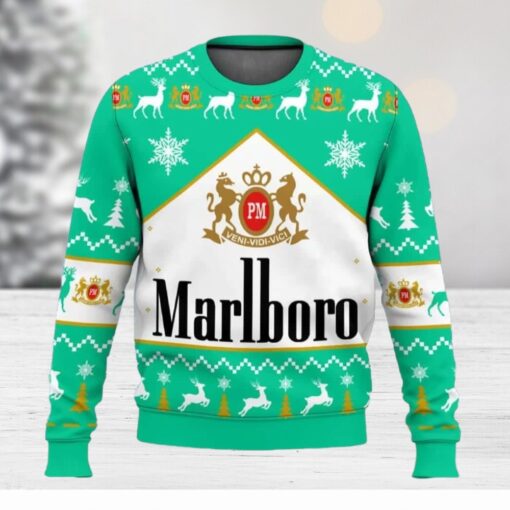 Marlboro Menthol Cigarette Ugly Christmas Sweater