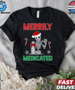 Merrily Medicated Retro Sarcasm Chronic Pain T Shirt