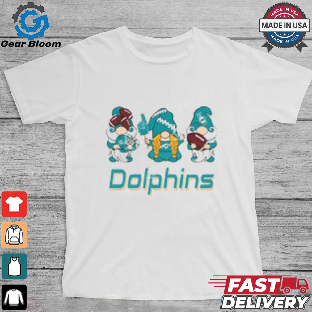 Miami Dolphins 3 Gnomes Football shirt Miami Dolphins 3 Gnomes Football shirt