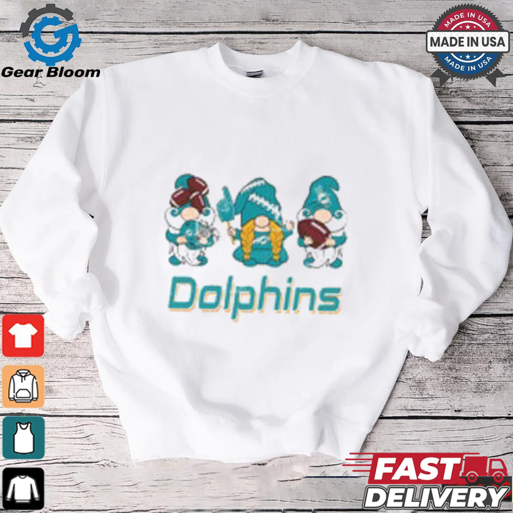 Miami Dolphins 3 Gnomes Football shirt Miami Dolphins 3 Gnomes Football shirt