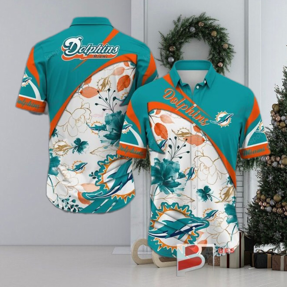 Miami Dolphins Custom Hawaiian Shirt Funny Beach Outfit Floral Miami Dolphins Custom Hawaiian Shirt Funny Beach Outfit Floral