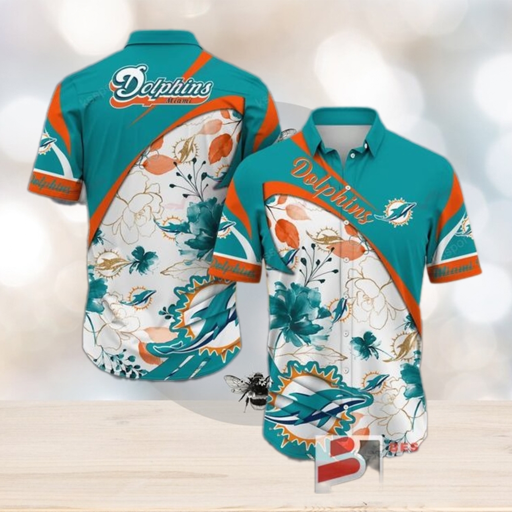Miami Dolphins Custom Hawaiian Shirt Funny Beach Outfit Floral Miami Dolphins Custom Hawaiian Shirt Funny Beach Outfit Floral