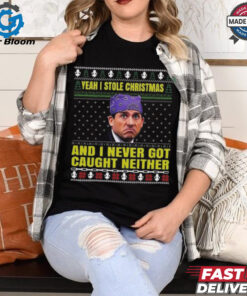 Michael Scott Yeah I Stole Christmas And I Never Got Caught Neither 2024 Shirt