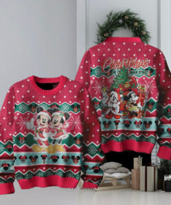 Mickey Mouse Christmas On Main Street Ugly Sweater