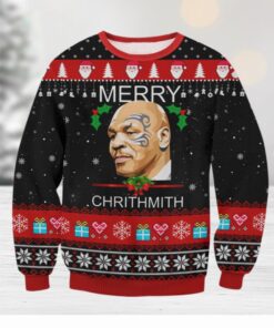 Mike Tyson Merry Chrithmith Ugly Sweater