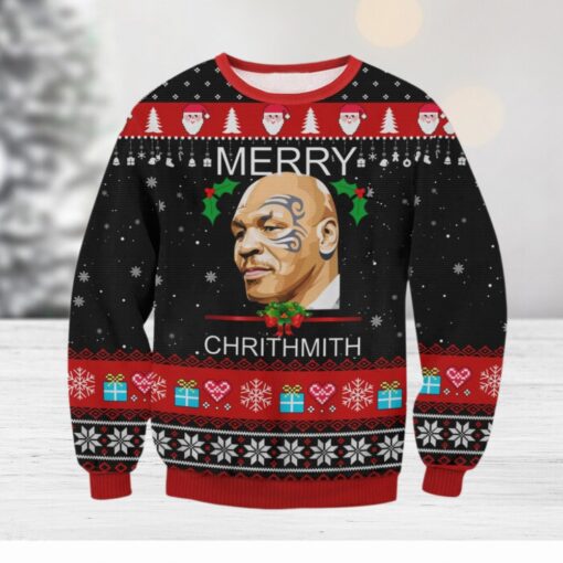 Mike Tyson Merry Chrithmith Ugly Sweater