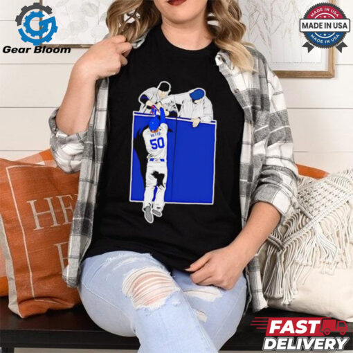 Mookie Betts vs New York Yankees fans interference shirt