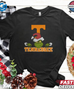 NCAA Tennessee Volunteers Logo Football Grinch Christmas T Shirt