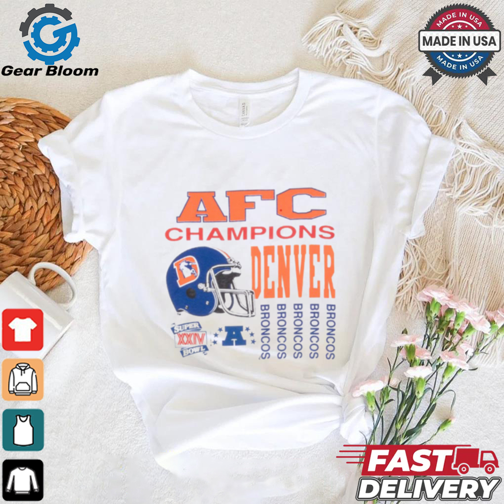 NFL BRONCOS AFC CHAMPIONS 1989 Tee Shirt NFL BRONCOS AFC CHAMPIONS 1989 Tee Shirt