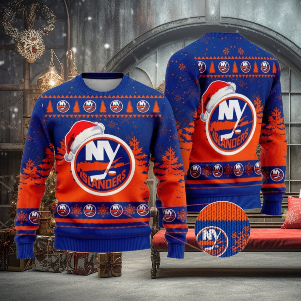 NHL New York Islanders Ugly Sweater, Funny Xmas Gift, Creative Christmas Ideas NHL New York Islanders Ugly Sweater, Funny Xmas Gift, Creative Christmas Ideas