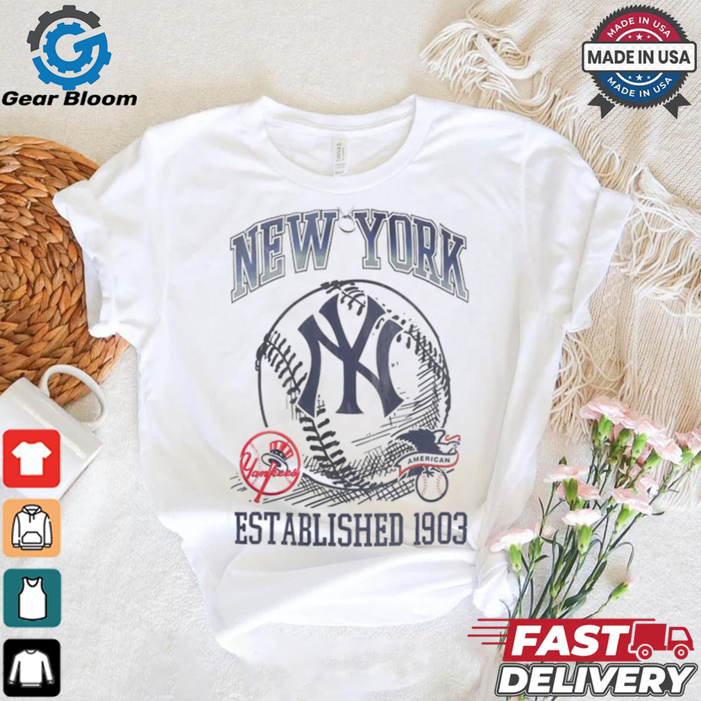 New York Yankees GTP Established Logo Shirt New York Yankees GTP Established Logo Shirt