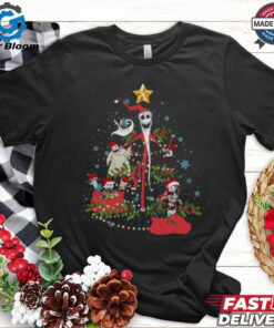 Nightmare Skeleton And His Squad Christmas Tree T Shirt