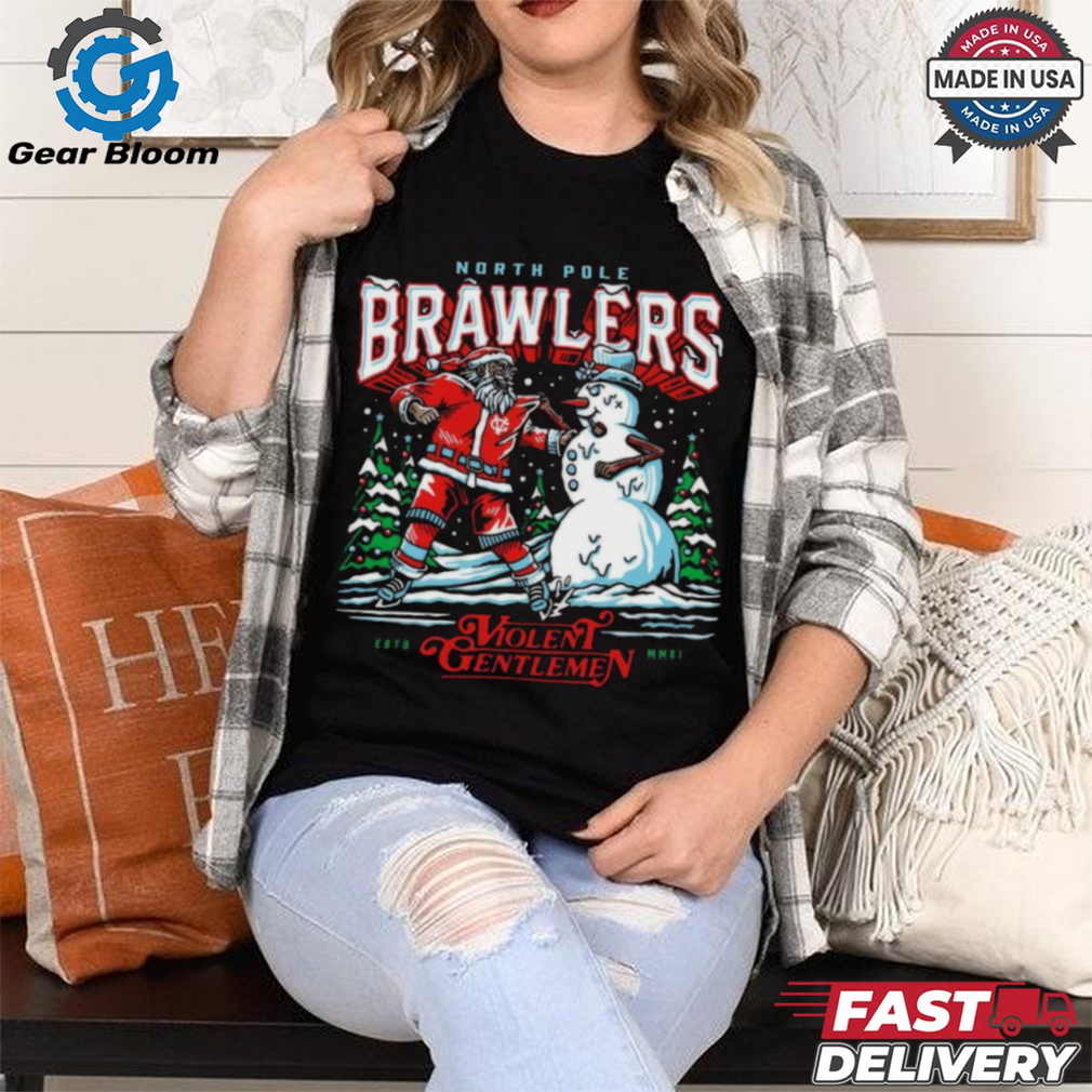 North Pole Brawlers Violent Gentlemen Christmas 2024 Shirt North Pole Brawlers Violent Gentlemen Christmas 2024 Shirt