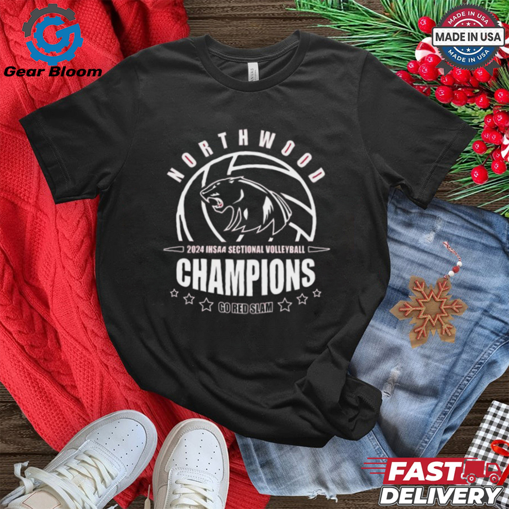 NorthWood Panthers 2024 IHSAA Sectional Volleyball Champions Go Red Slam Shirt NorthWood Panthers 2024 IHSAA Sectional Volleyball Champions Go Red Slam Shirt