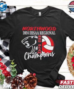 Northwood Panthers 2024 IHSAA Regional Champions Red Slam Shirt