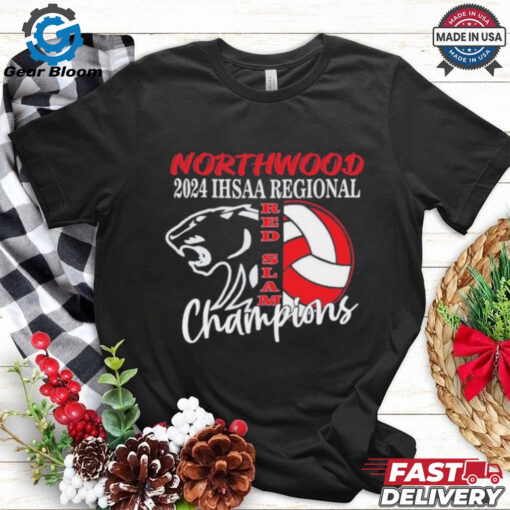 Northwood Panthers 2024 IHSAA Regional Champions Red Slam Shirt