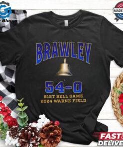 Official Brawley Wildcats 81st Bell Game 2024 Warne Field 54 – 0 t shirt