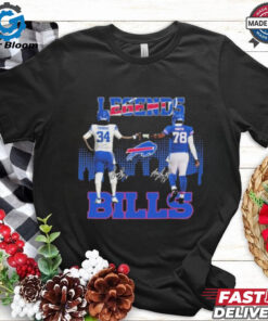 Official Buffalo Bills Legends Thurman Thomas Bruce Smith T Shirt