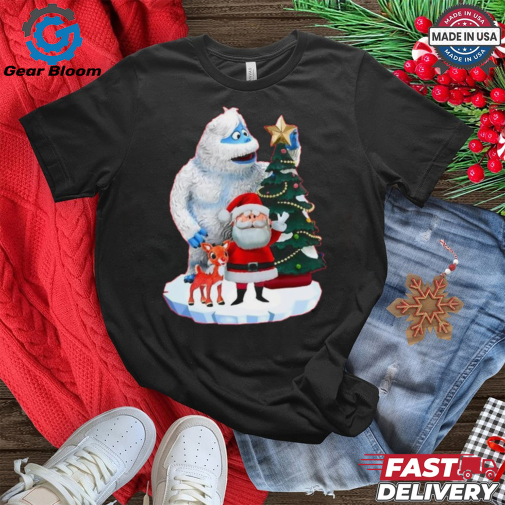 Official Bumble Rudolph And Santa Exclusive Rudolph The Red Nosed Reindeer Christmas Shirt Official Bumble Rudolph And Santa Exclusive Rudolph The Red Nosed Reindeer Christmas Shirt