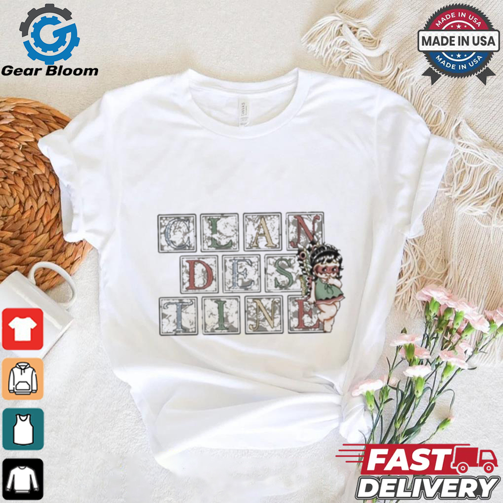 Official Clandestine Fairy Letters Shirt Official Clandestine Fairy Letters Shirt