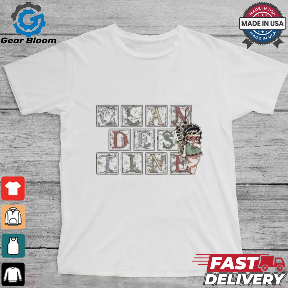 Official Clandestine Fairy Letters Shirt Official Clandestine Fairy Letters Shirt