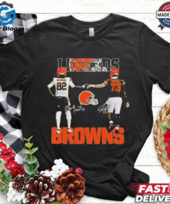 Official Cleveland Browns Legends Greg Newsome II Joe Thomas T Shirt