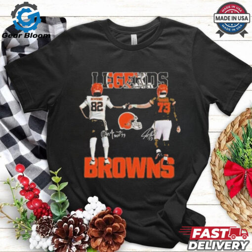 Official Cleveland Browns Legends Greg Newsome II Joe Thomas T Shirt